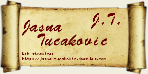 Jasna Tucaković vizit kartica
